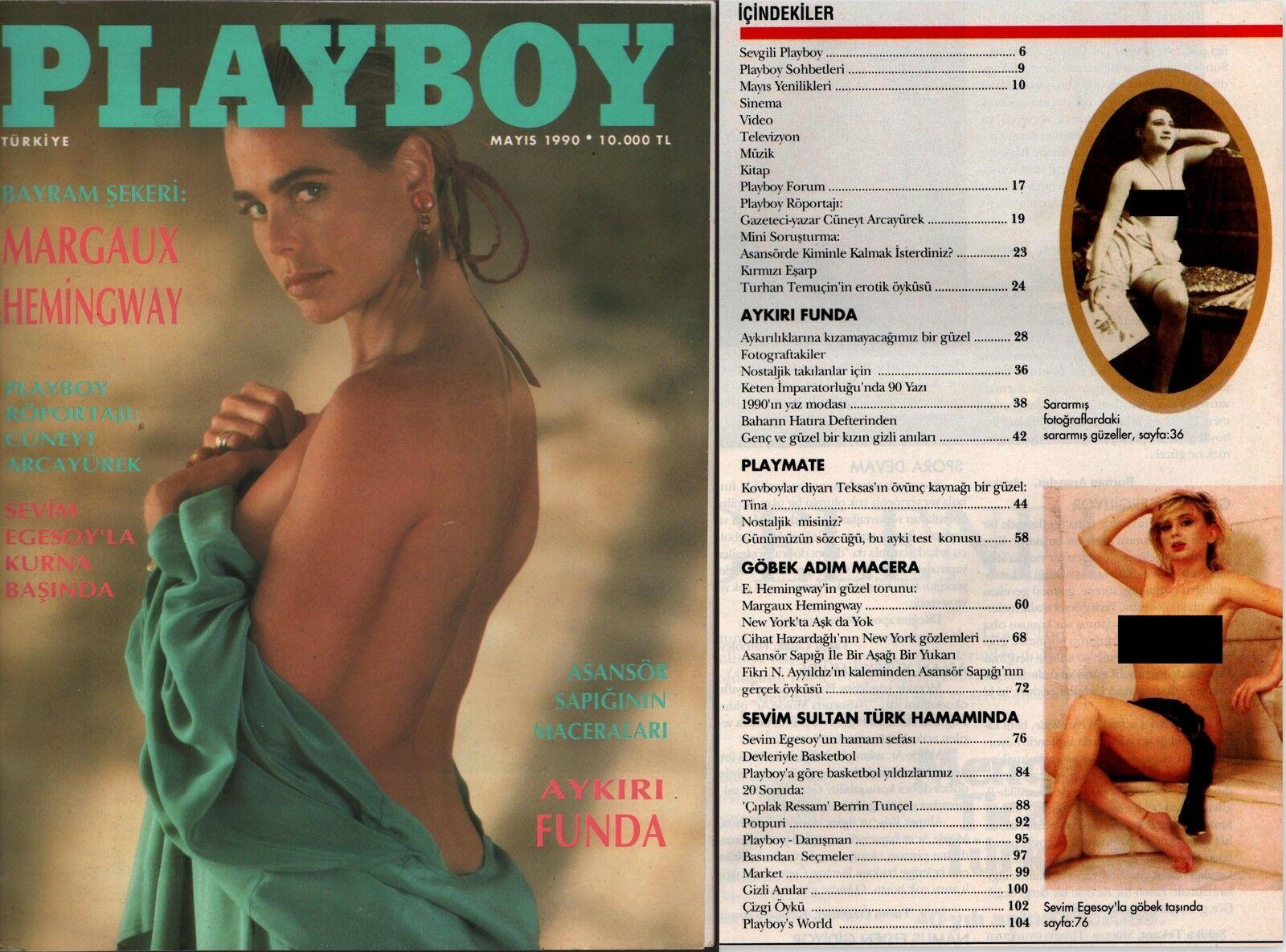 Playboy T¸rk?Ye Mayis 1990-Rare Edition Printed In Turkey-Mehmet Polat-Or?J?Nal