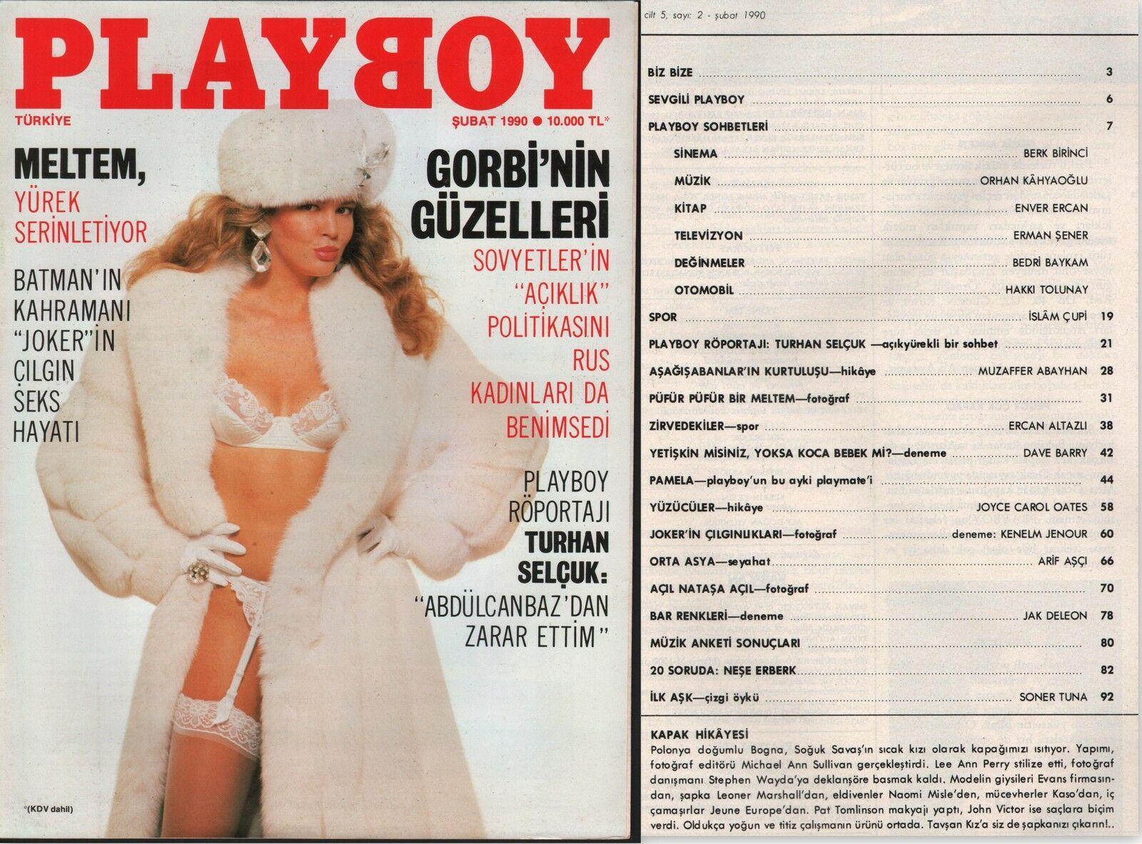 Playboy T¸rk?Ye ?Ubat 1990-Rare Edition Printed In Turkey-Mehmet Polat-Or?J?Nal