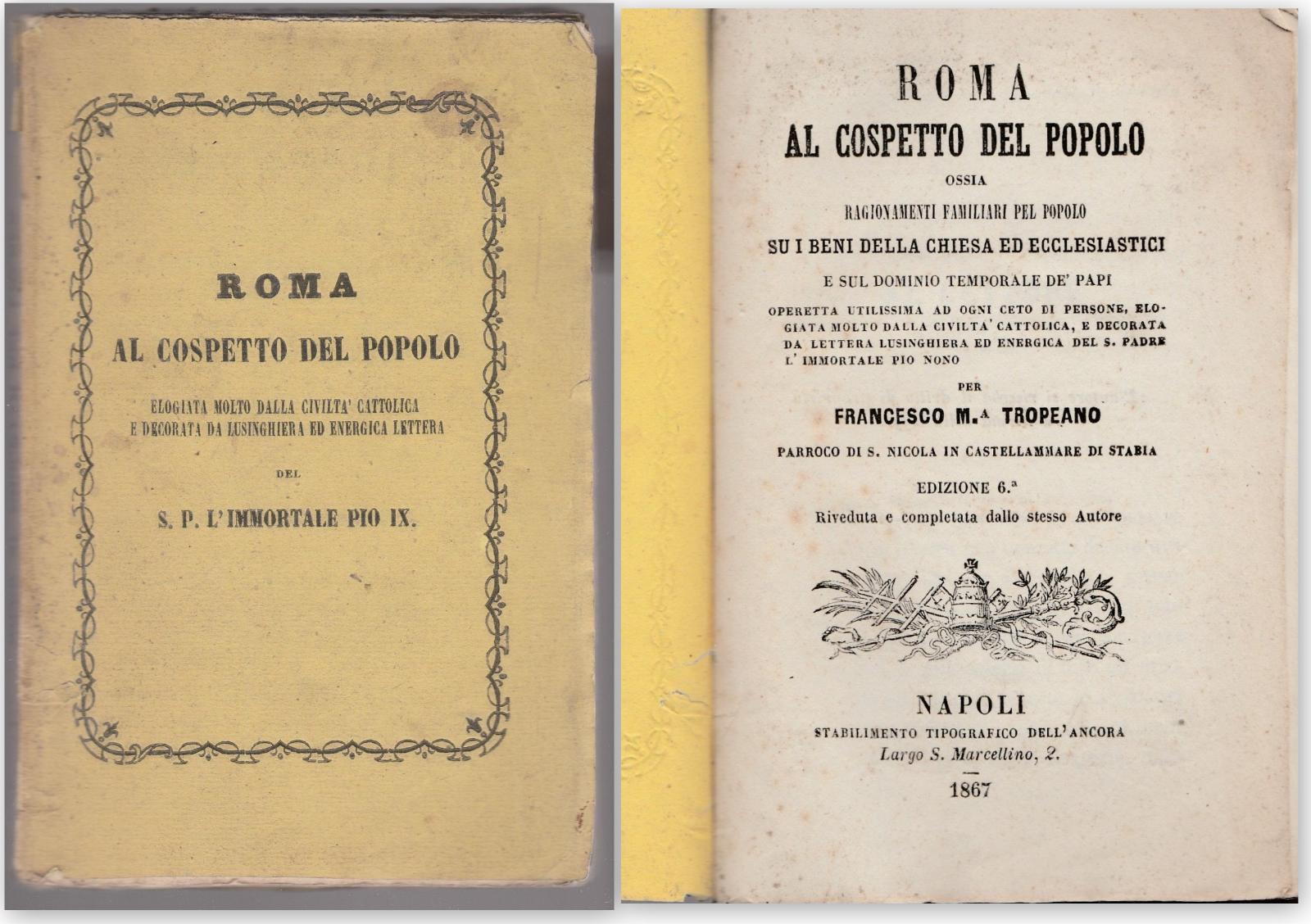 Possedimenti Della Chiesa-F. M. Tropeano Roma Al Cospetto Del Popolo …