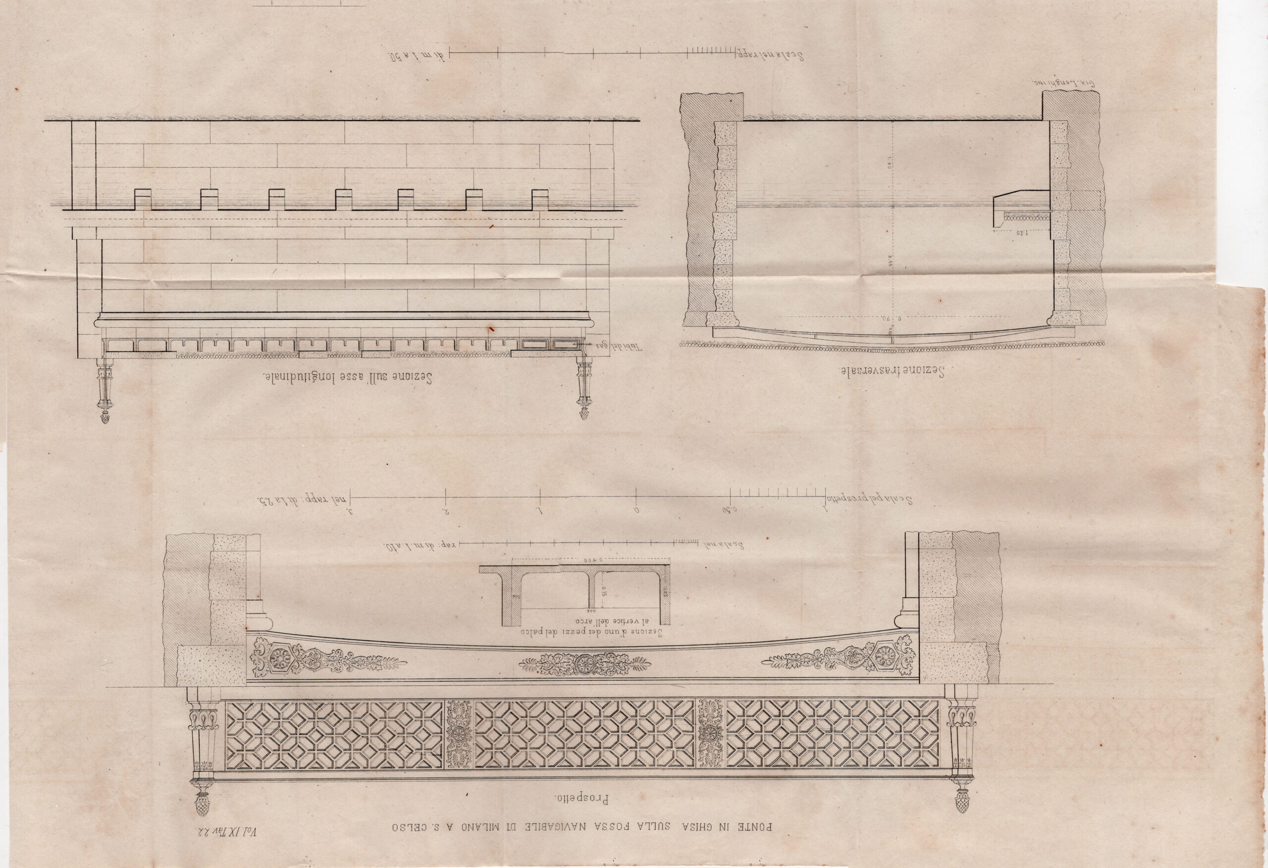 Progetto del ponte di ghisa a San Celso Milano Ing. …