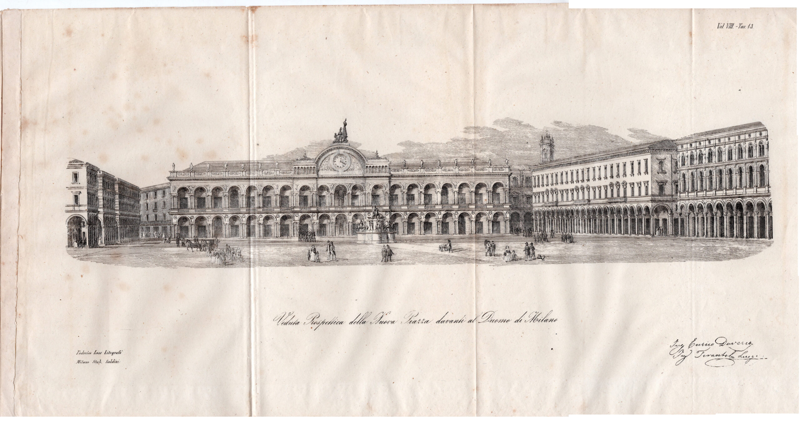 Progetto di ampliamento della Piazza del Duomo Milano 1860 2 …