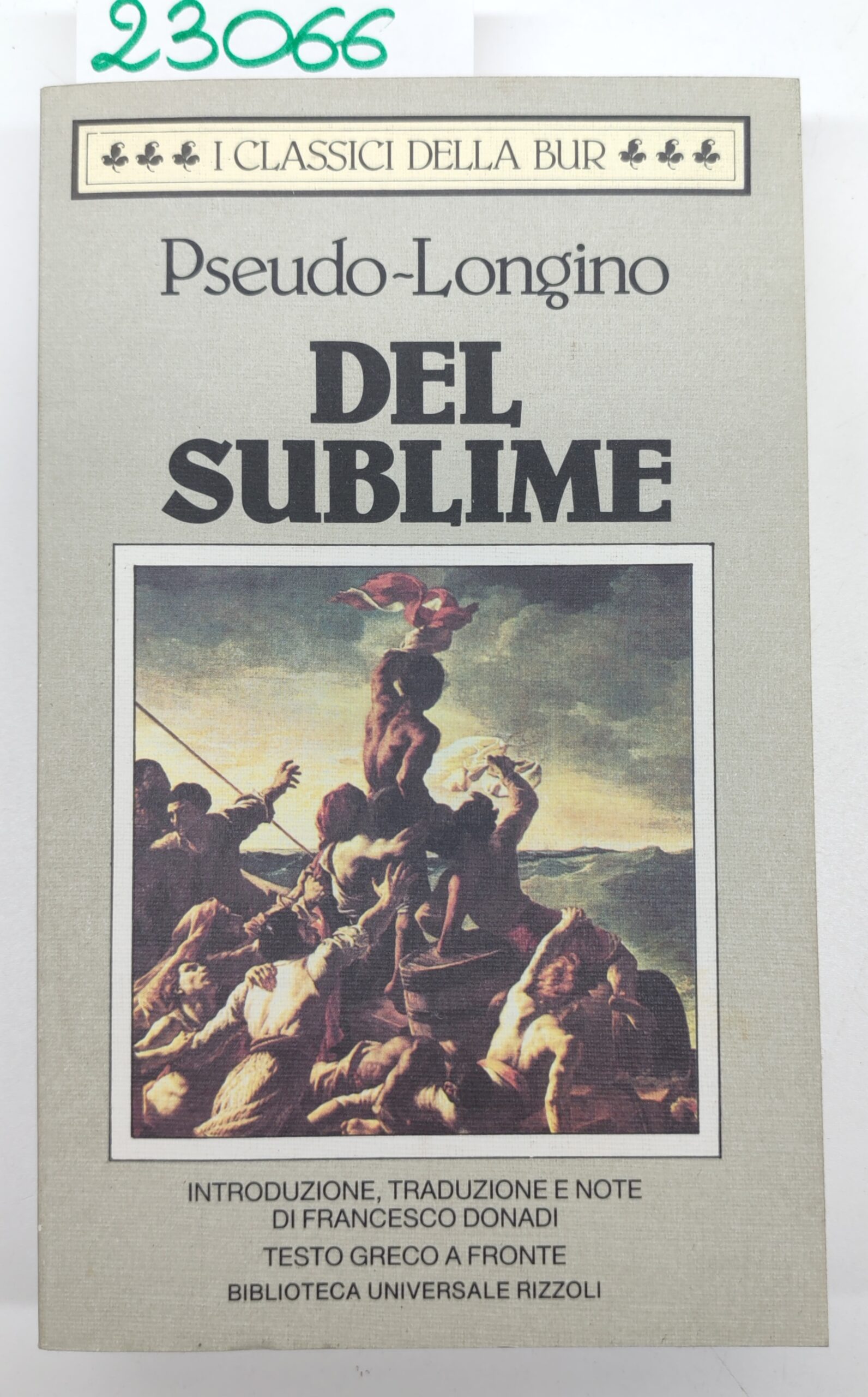 Pseudo-Longino Del sublime BUR Rizzoli 2° edizione 1996