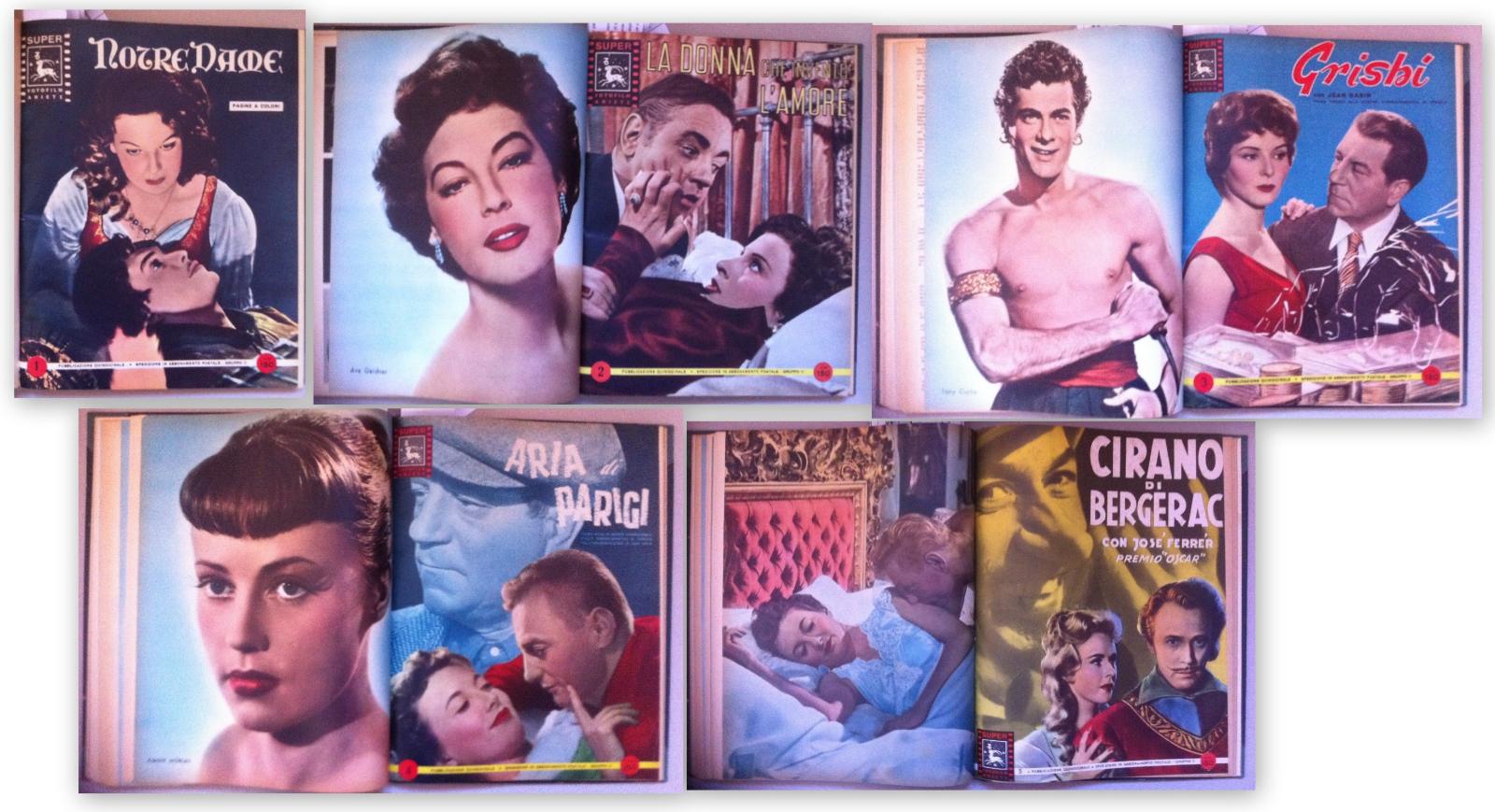 Raccolta Cineromanzi Con Jose Ferrer, Jean Gabin, Delia Scala, Pampanini, …