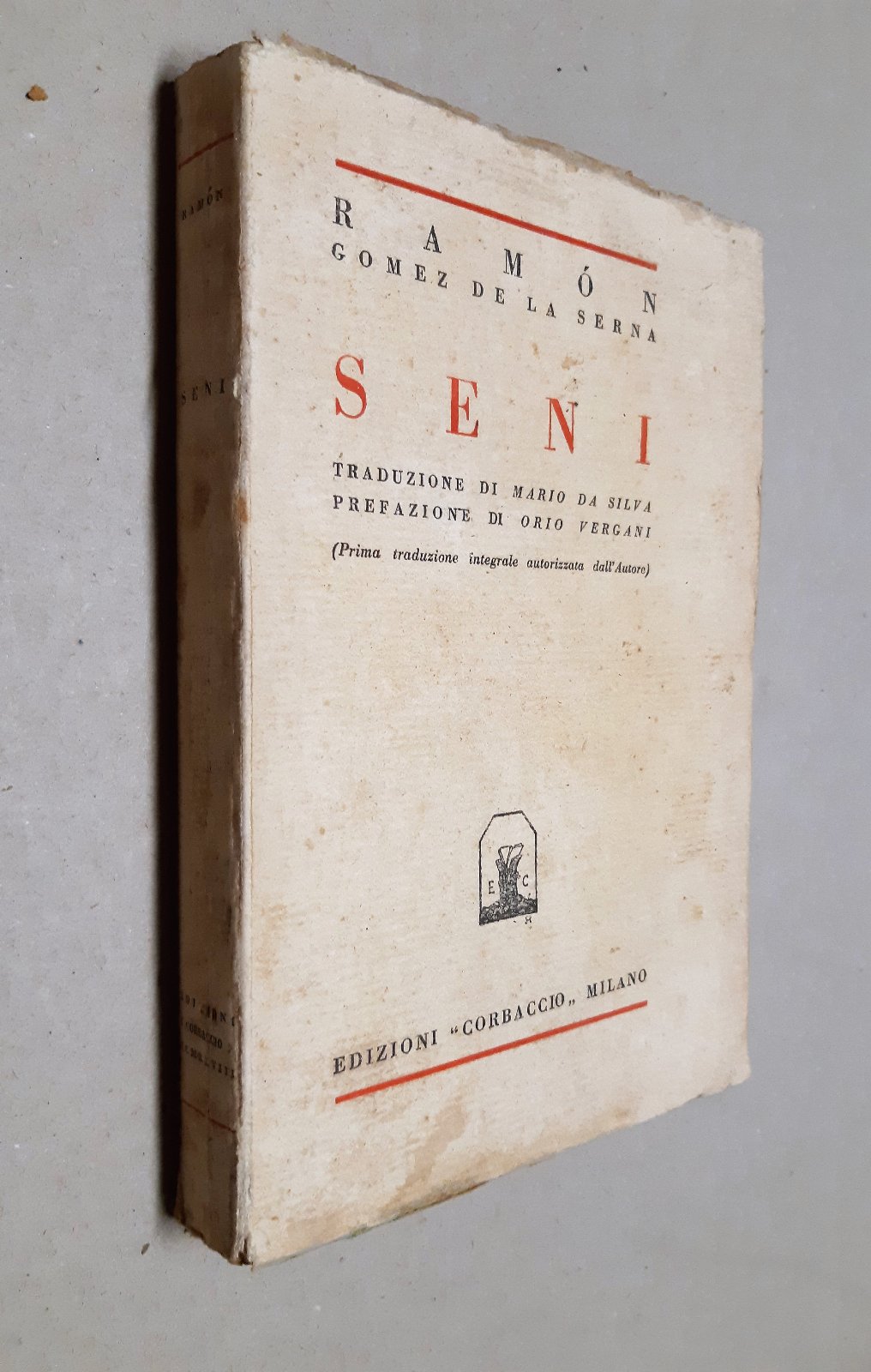 Ramon Gomez de La Serna Seni Corbaccio 1928
