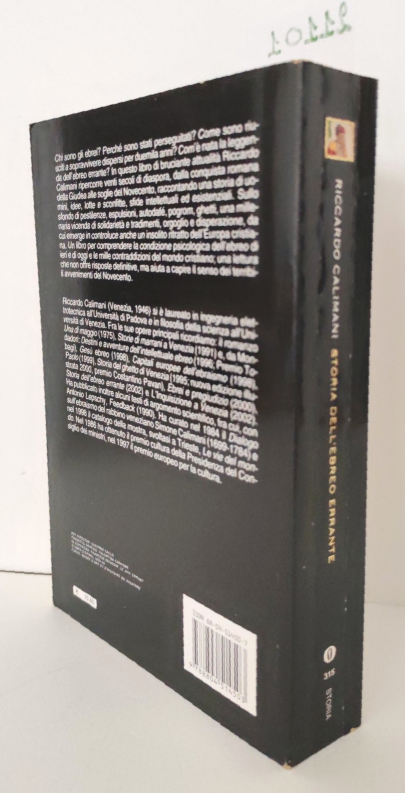Riccardo Calimani Storia dell'ebreo errante Oscar Mondadori 1° edizione 2003
