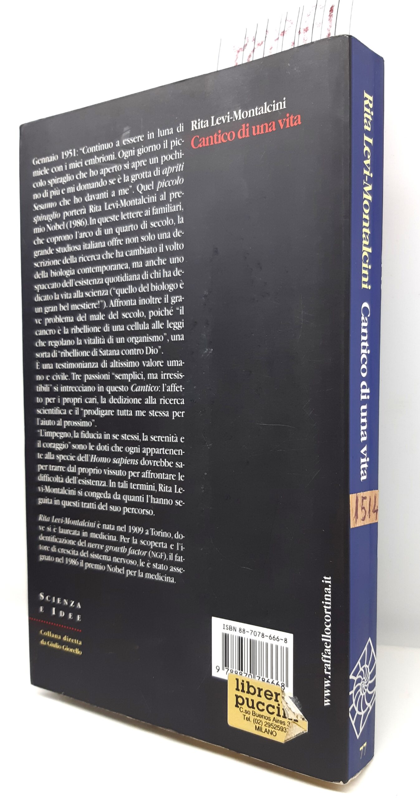Rita Levi Montalcini Cantico di una vita Cortina 1° edizione …