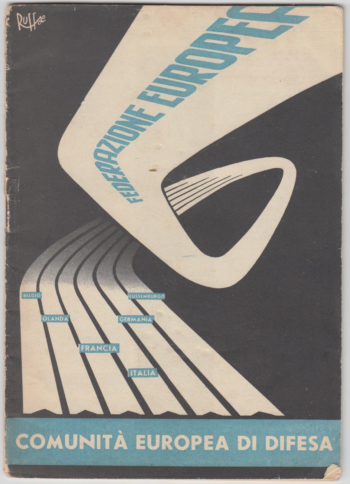 Federazione Europea comunità europea di difesa CED senza data 1950 …