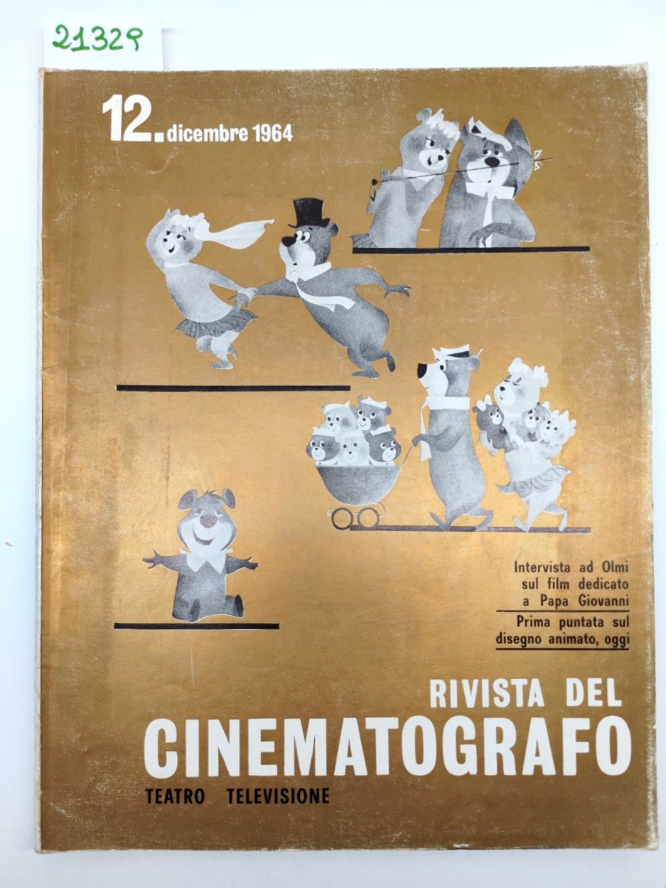 Rivista del cinematografo numero 12 dicembre 1964 orso Yoghi e …