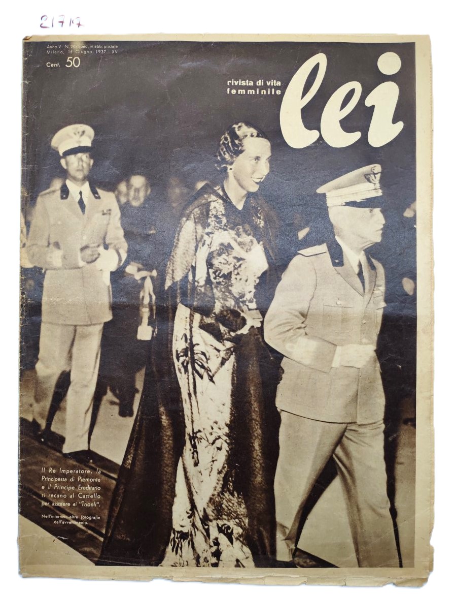 Rivista di vita femminile Lei numero 24 15 giugno 1937