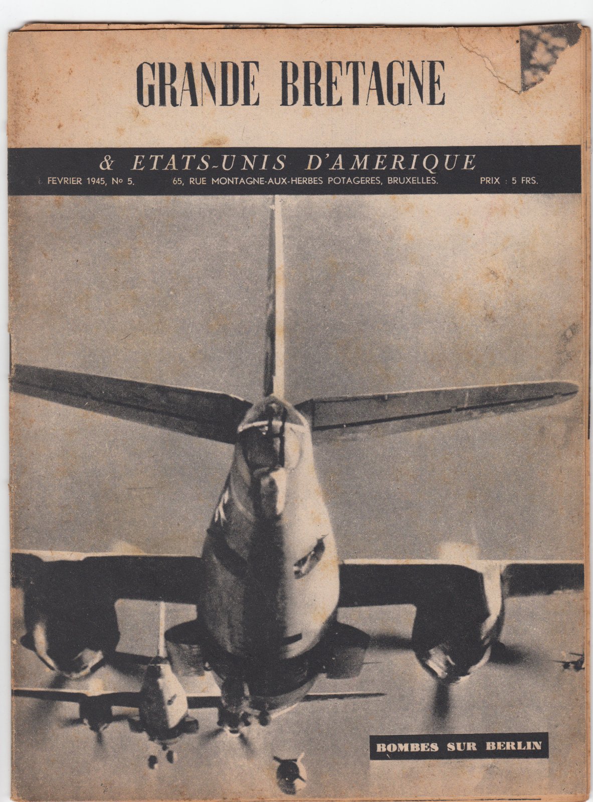 Rivista-Grande Bretagne & Etats-Unis D'amerique Febbraio 1945 N. 5 N. …