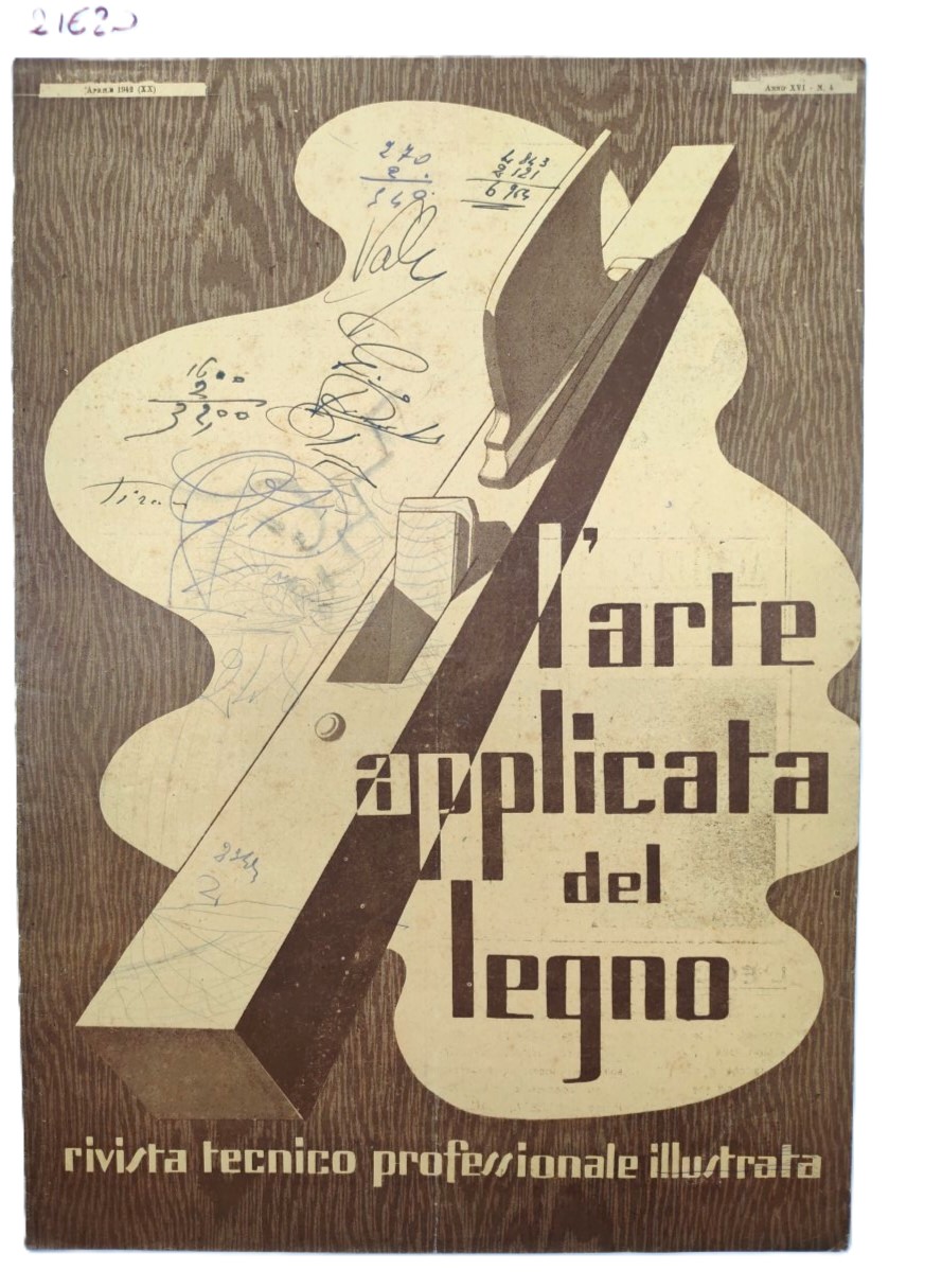 Rivista L'Arte Applicata del Legno N. 4 Aprile 1942