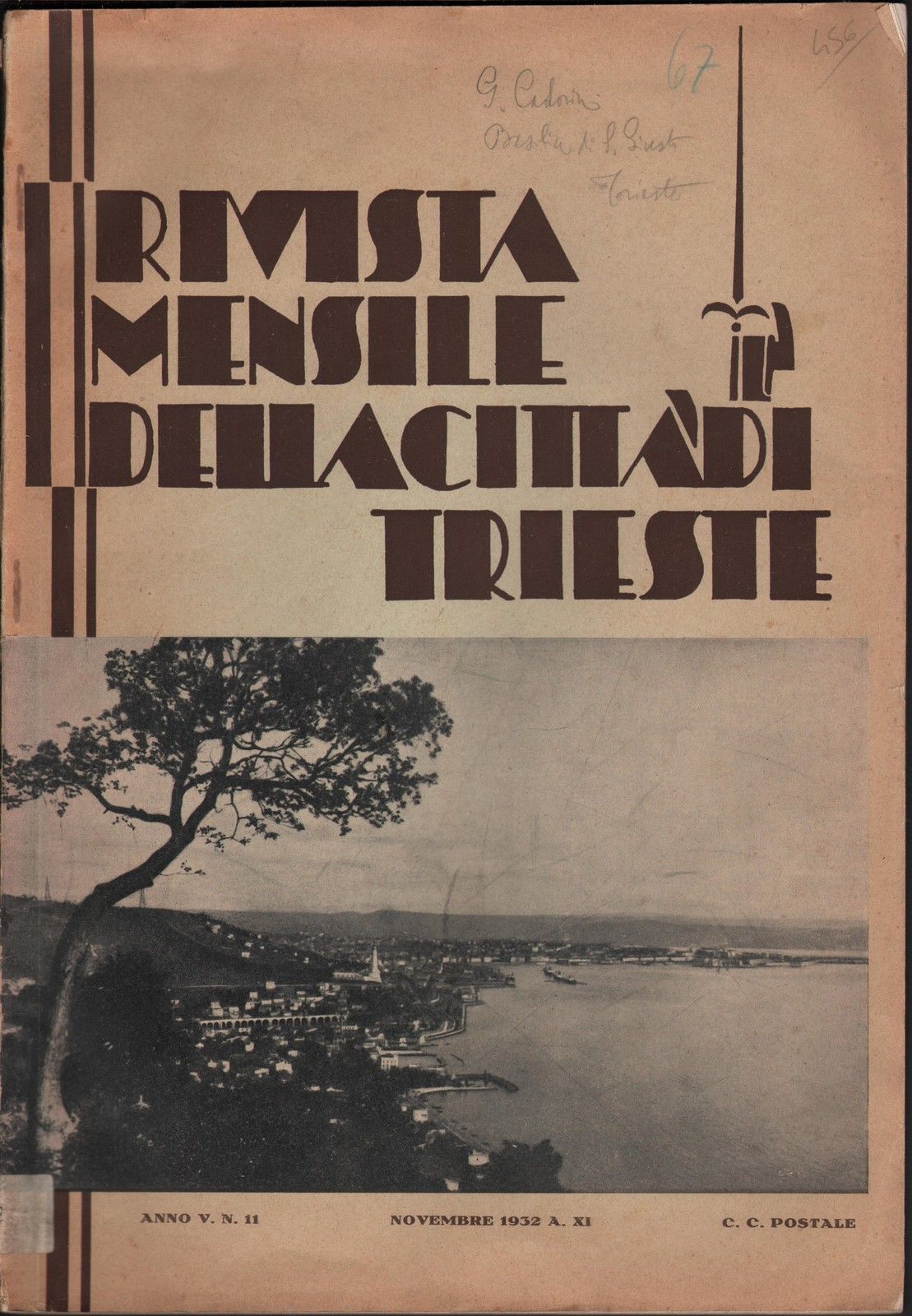 Rivista Mensile Della Citt‡' Di Trieste Anno V N∞ 11 …