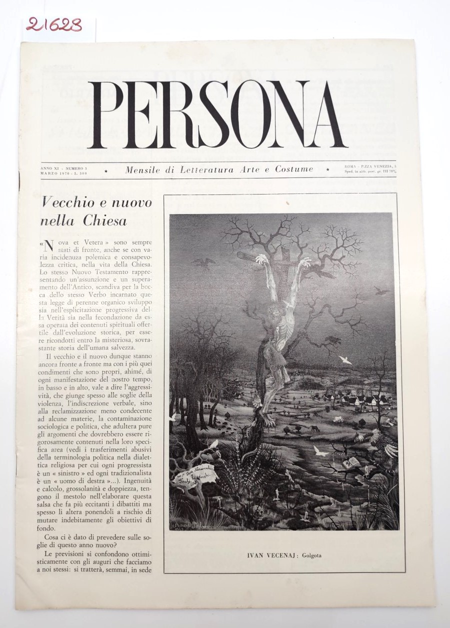 Rivista PERSONA N. 8 Marzo 1970