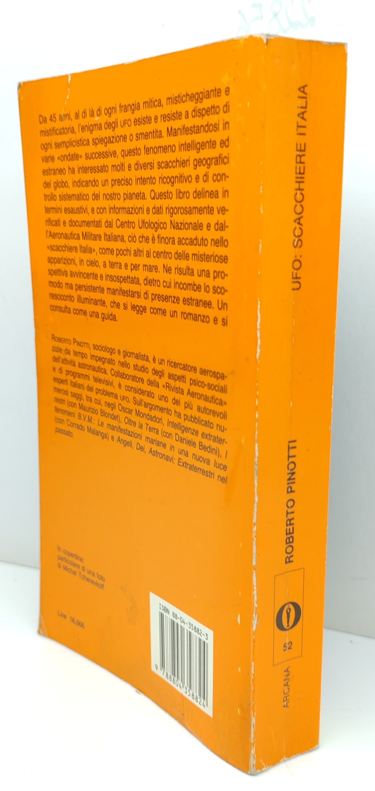 Roberto Pinotti UFO scacchiere Italia Oscar Mondadori 1° edizione 1992
