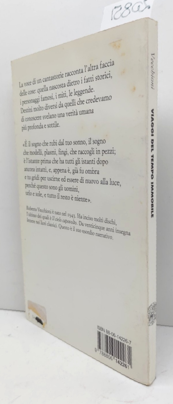 Roberto Vecchioni Viaggi del tempo immobile Einaudi 1996
