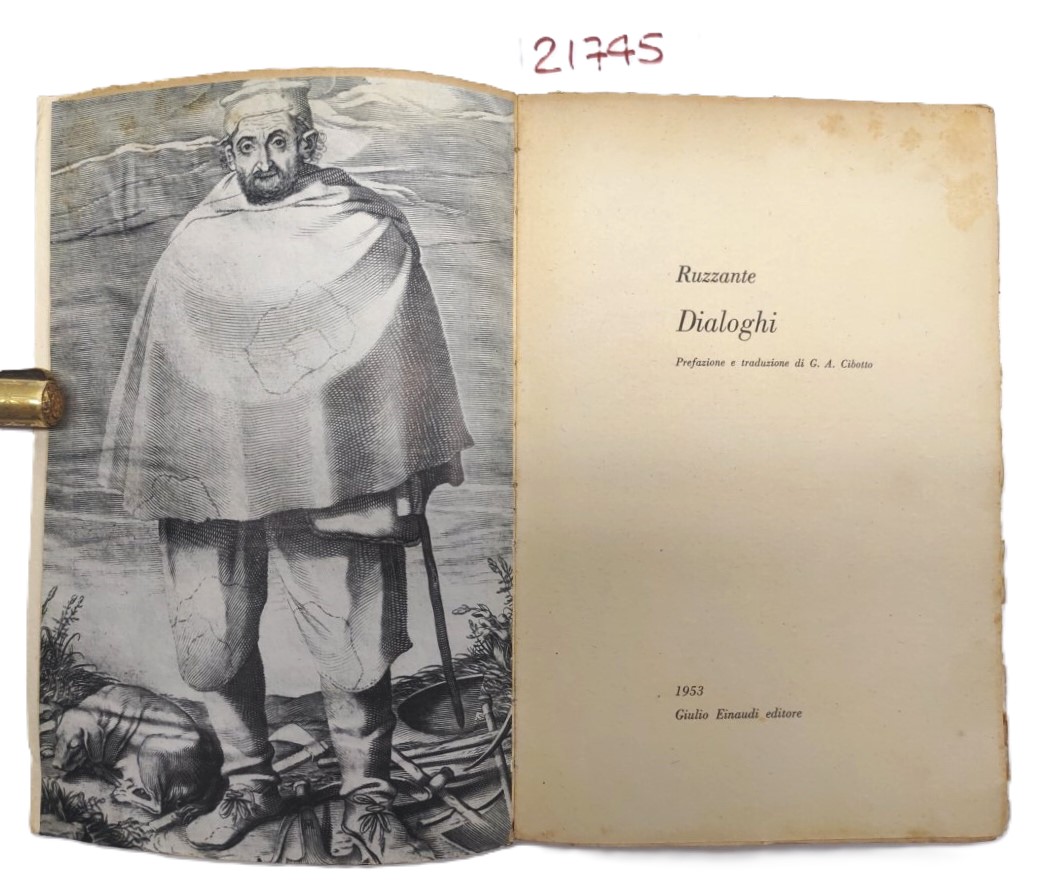 Ruzzante Dialoghi Einaudi 1953.