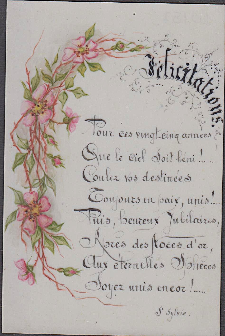 Santino Canivet Holy card Biglietto di auguri per i 25 …