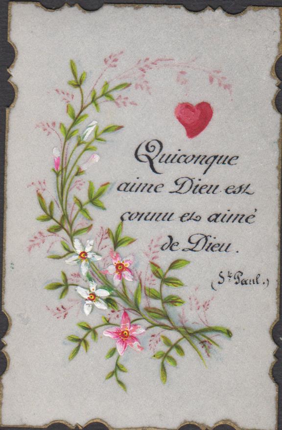 Santino Canivet Holy card manufatto Sacro cuore di Gesù 1920 …