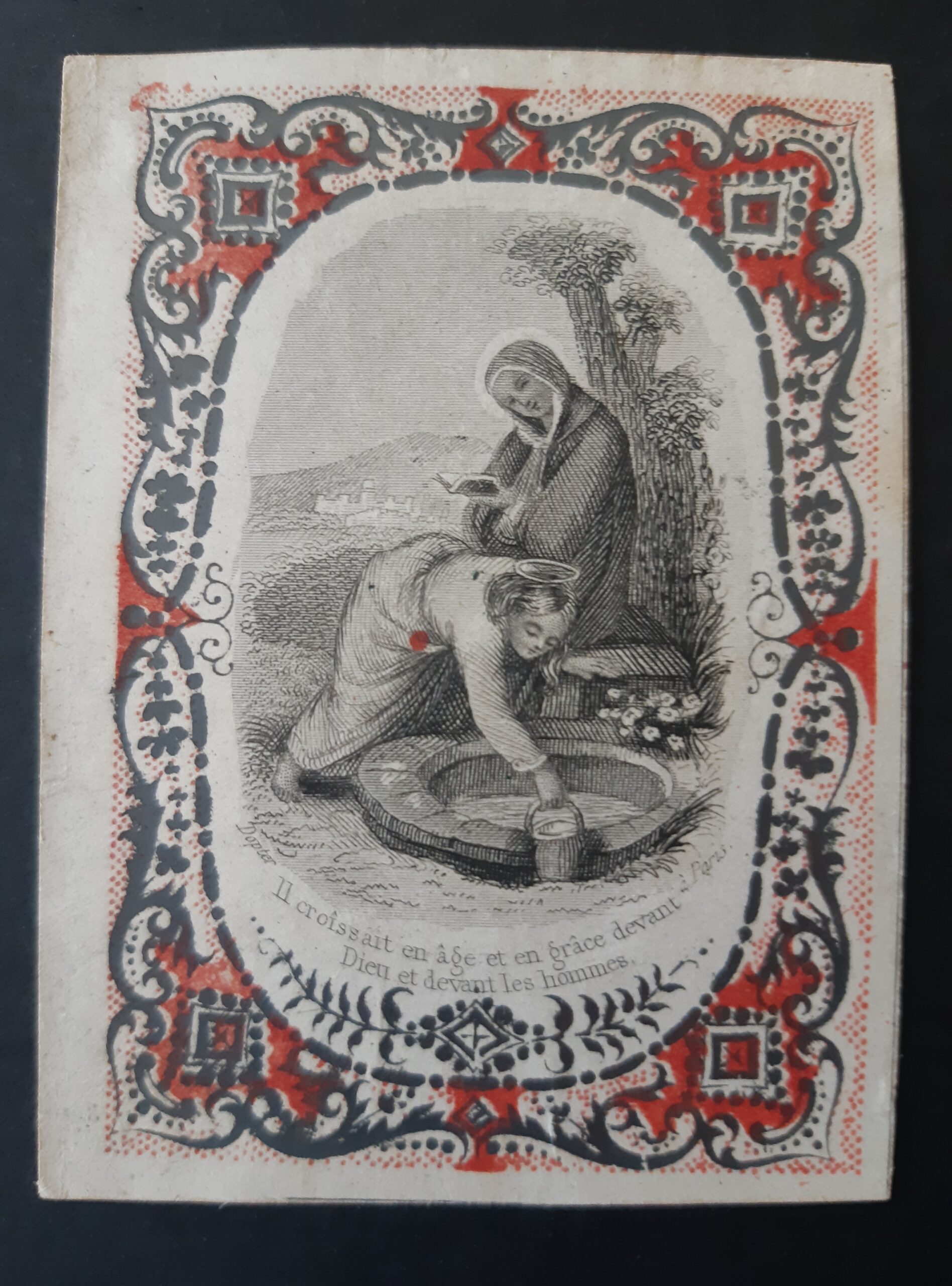 Santino Dopter Gesù e la Madonna Il croissait en age …