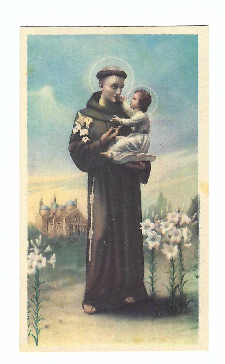 Santino holy card S. Antonio da Padova n. 2/504
