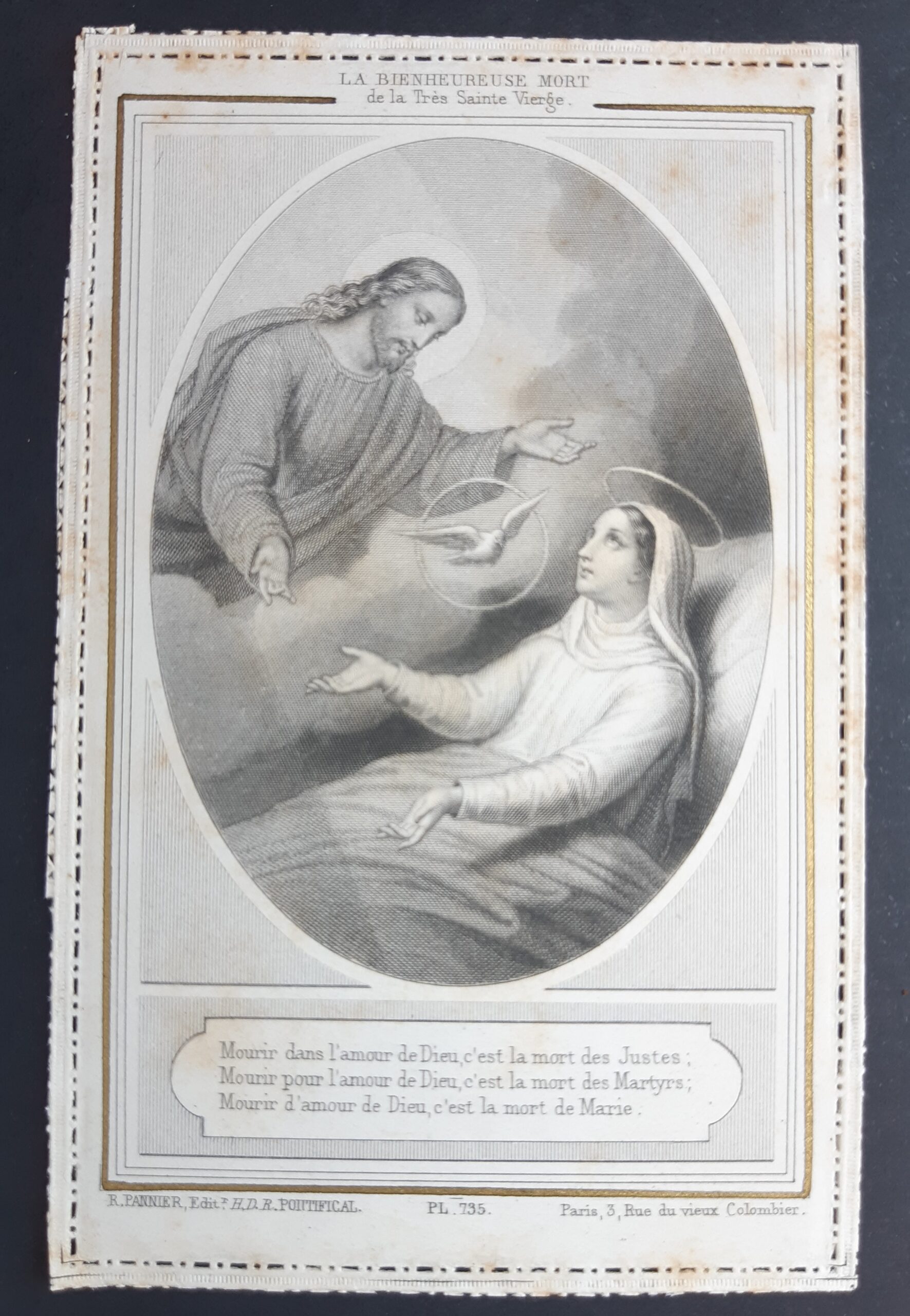 Santino La bienheureuse mort La beata morte Pannier PL 735 …