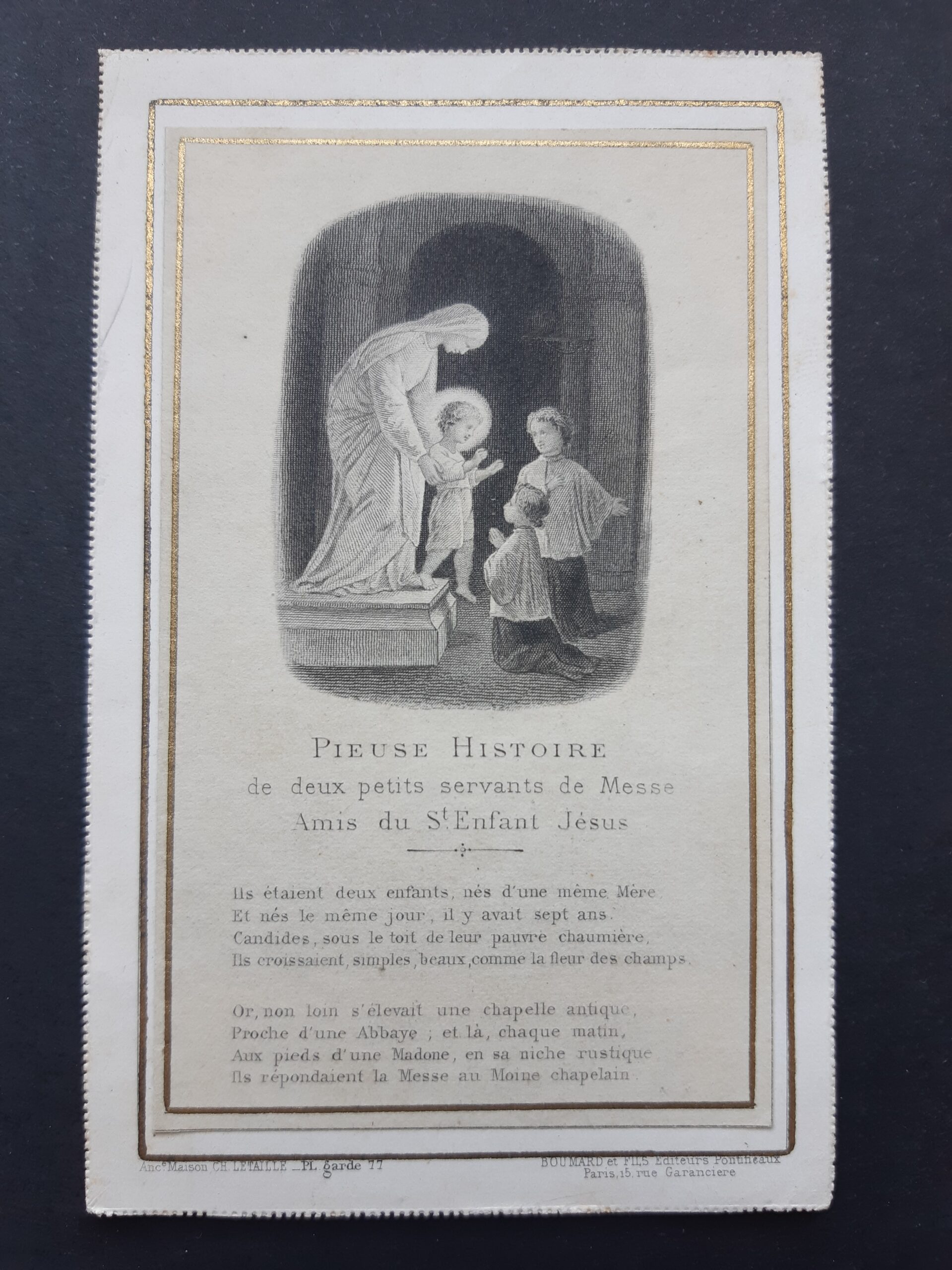 Santino Letaille PL garde 77 Pieuse Histoire de deux petit …