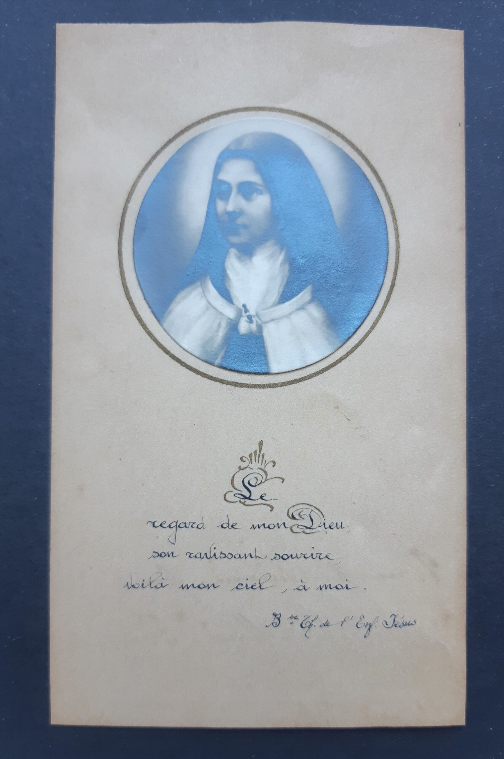 Santino manufatto su carta pergamena Santa Teresa del bambin Gesù …