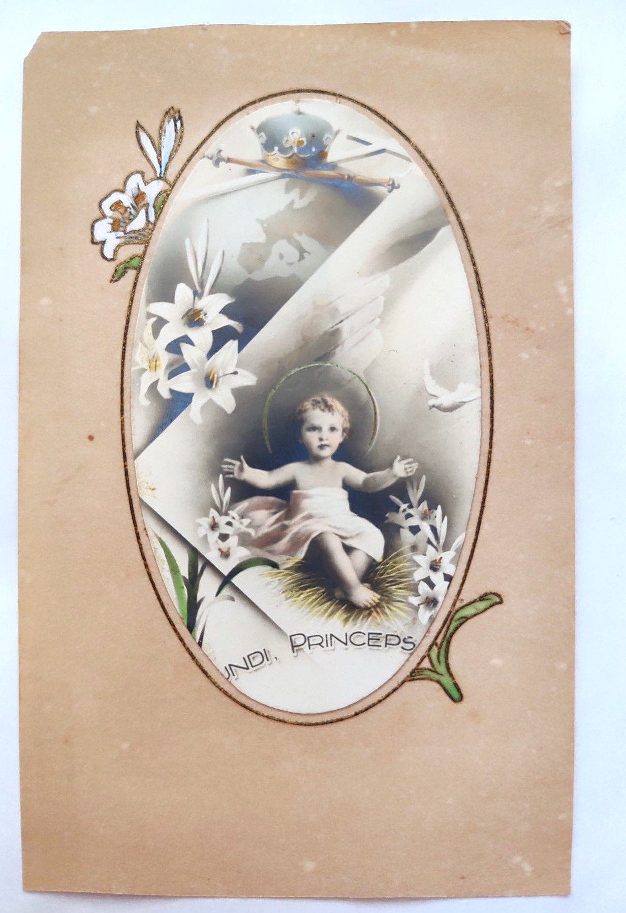 Santino Mundi Princeps Principe del mondo manufatto holy card