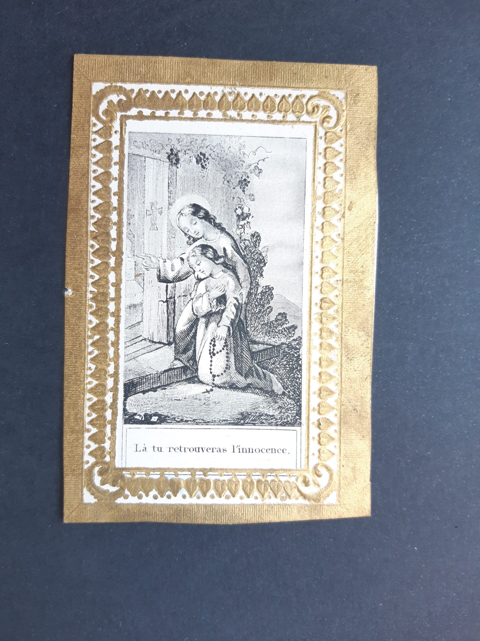 Santino Villemur Pl. 49 La tu retrouveras l'innocence holy card …