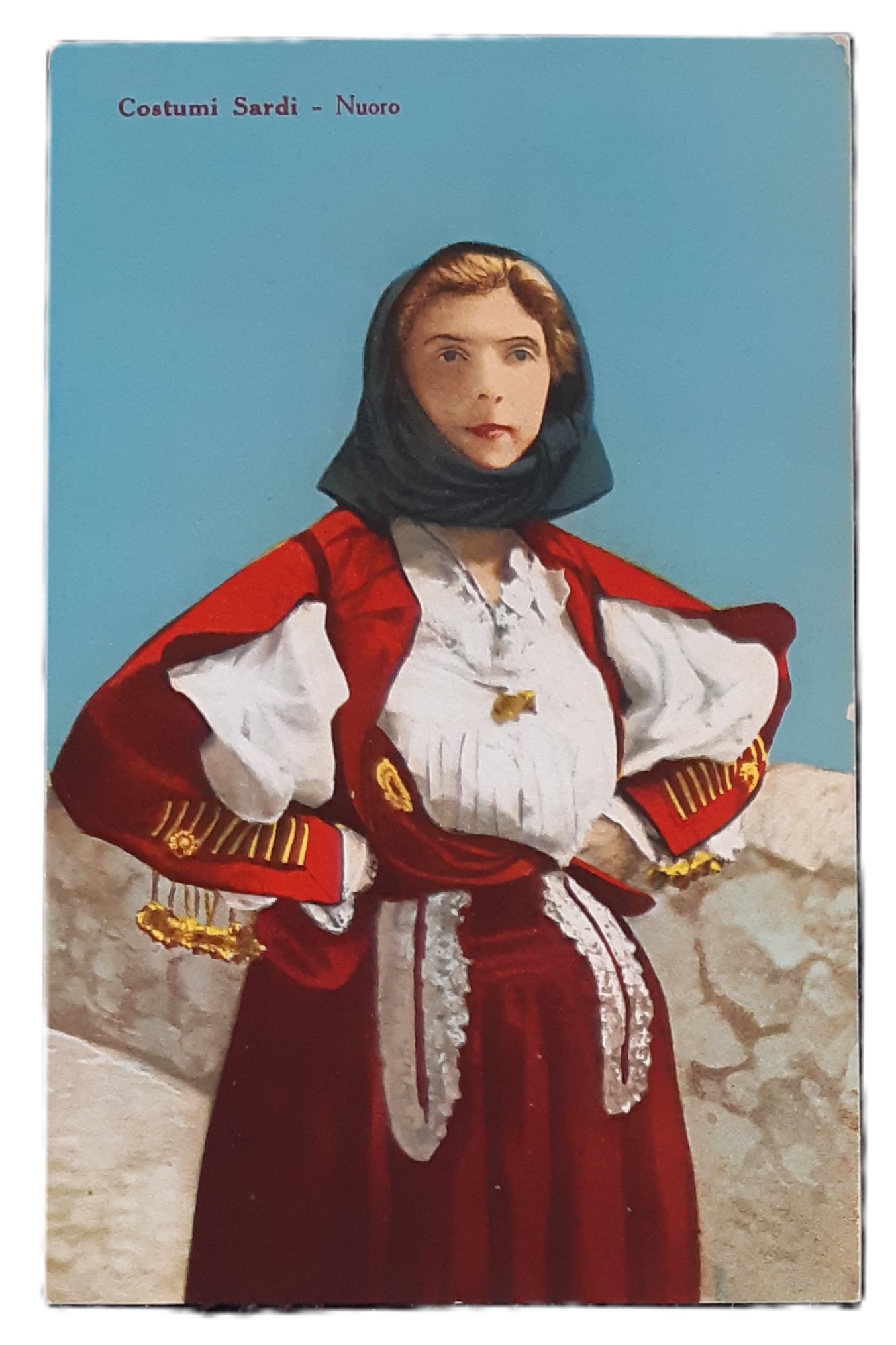 Sardegna Cartolina costume sardo Nuoro nvg