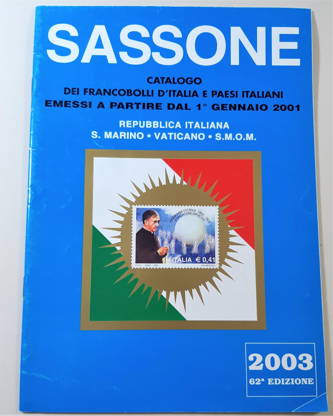 Sassone catalogo dei francobolli d'Italia e paesi italiani emessi a …