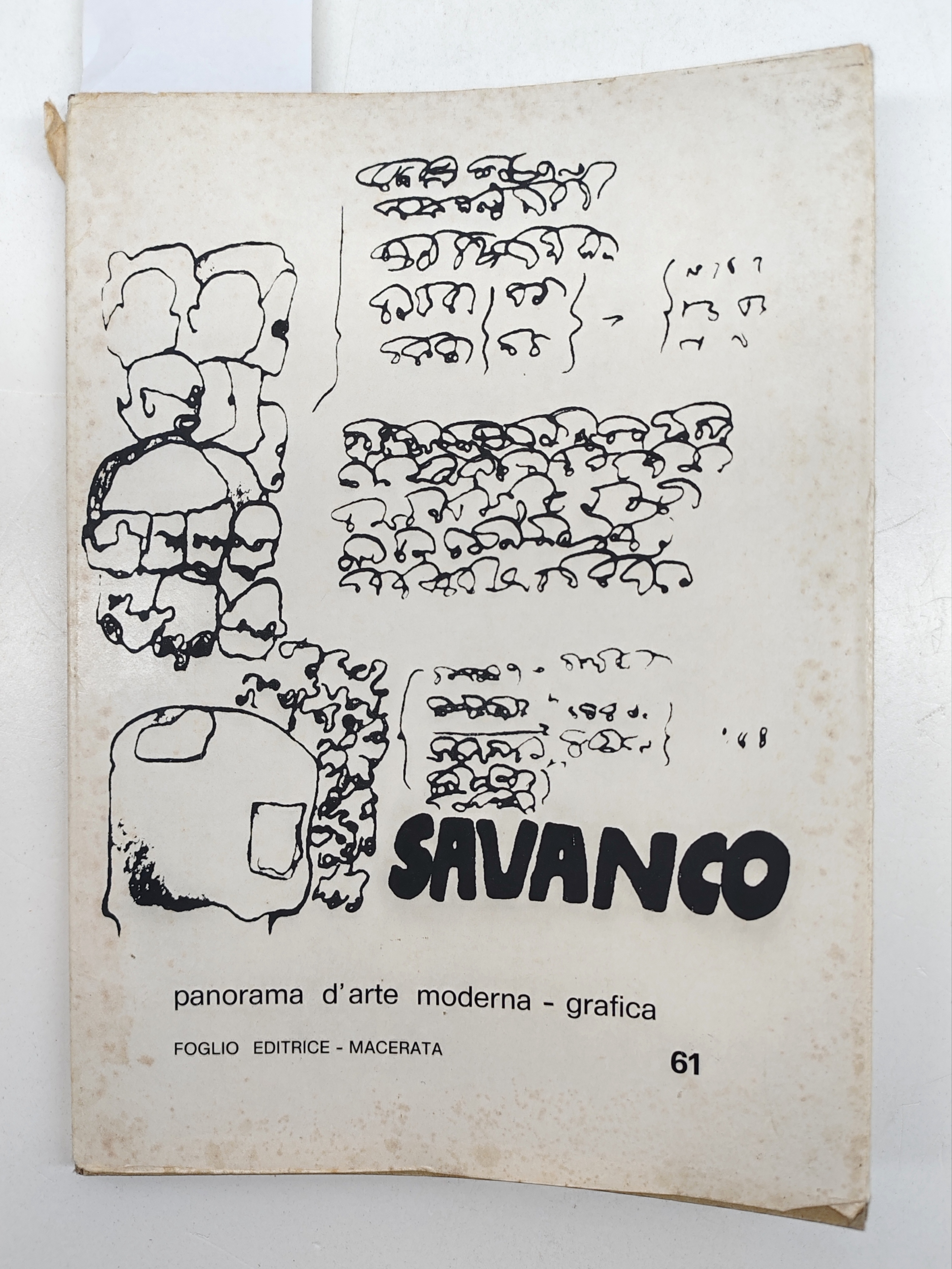 Savanco panorama d'arte moderna grafica Foglio Editrice 1966 prima edizione