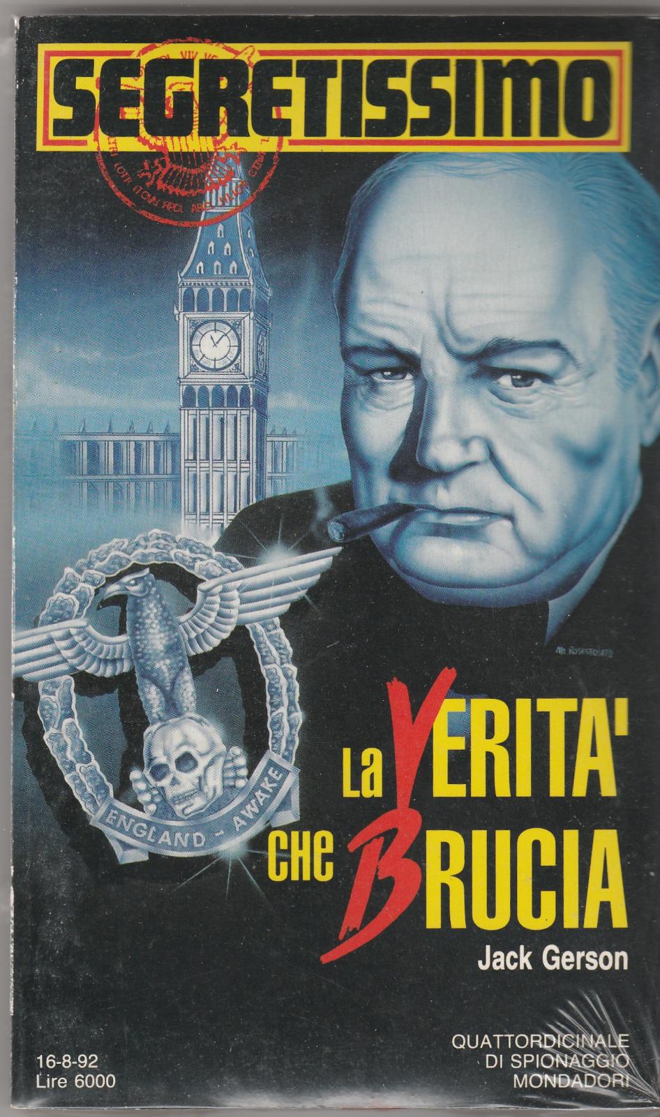Segretissimo Jack Gerson La Verità Che Brucia 1992 N. 1208 …