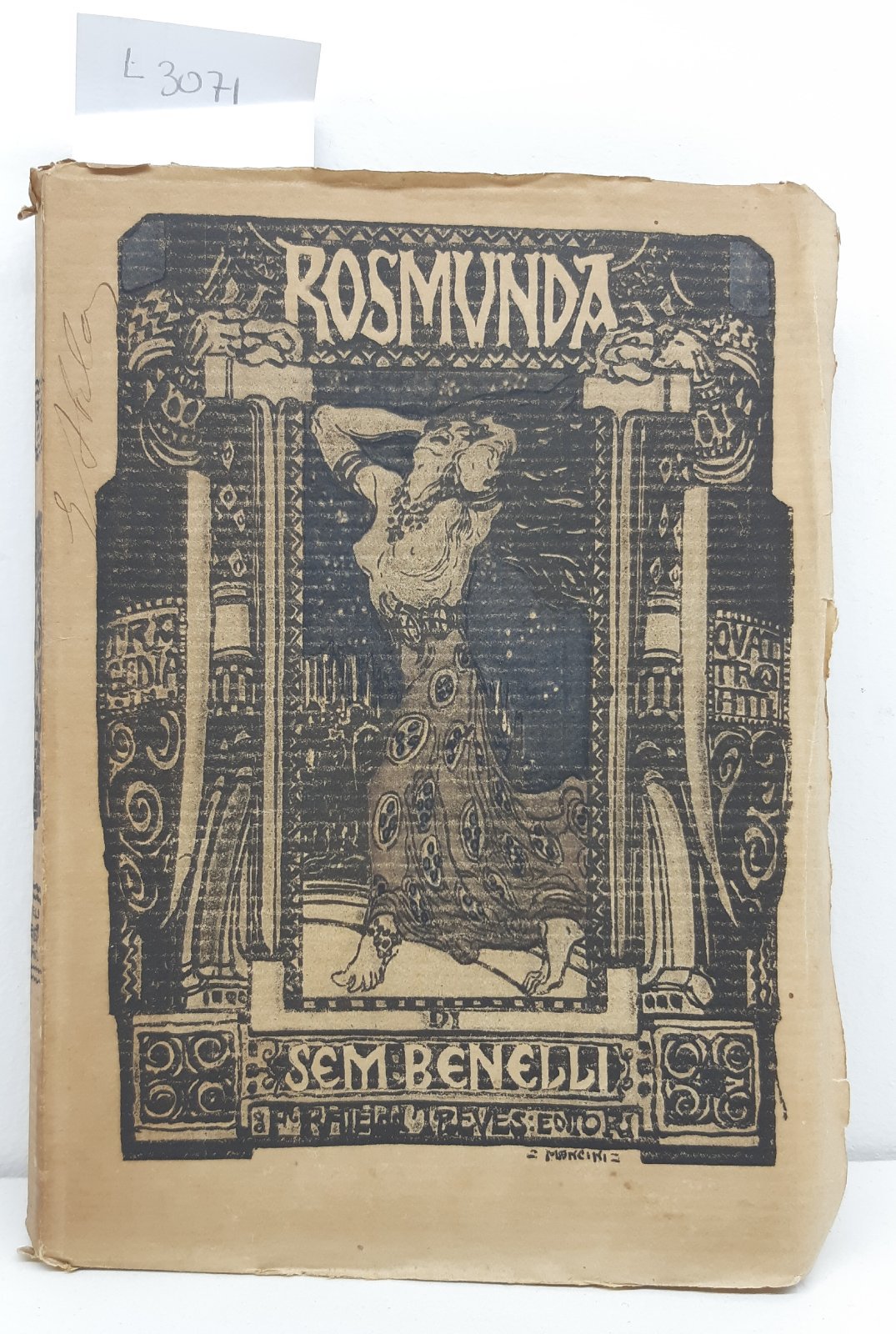 Sem Benelli Rosmunda 1912 Treves Ill. R. Merello Abela Carboneria