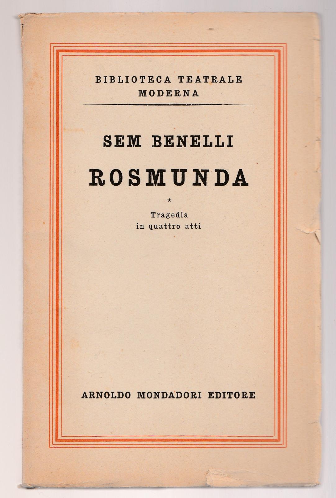 Sem Benelli Rosmunda Mondadori 1950 -L5404