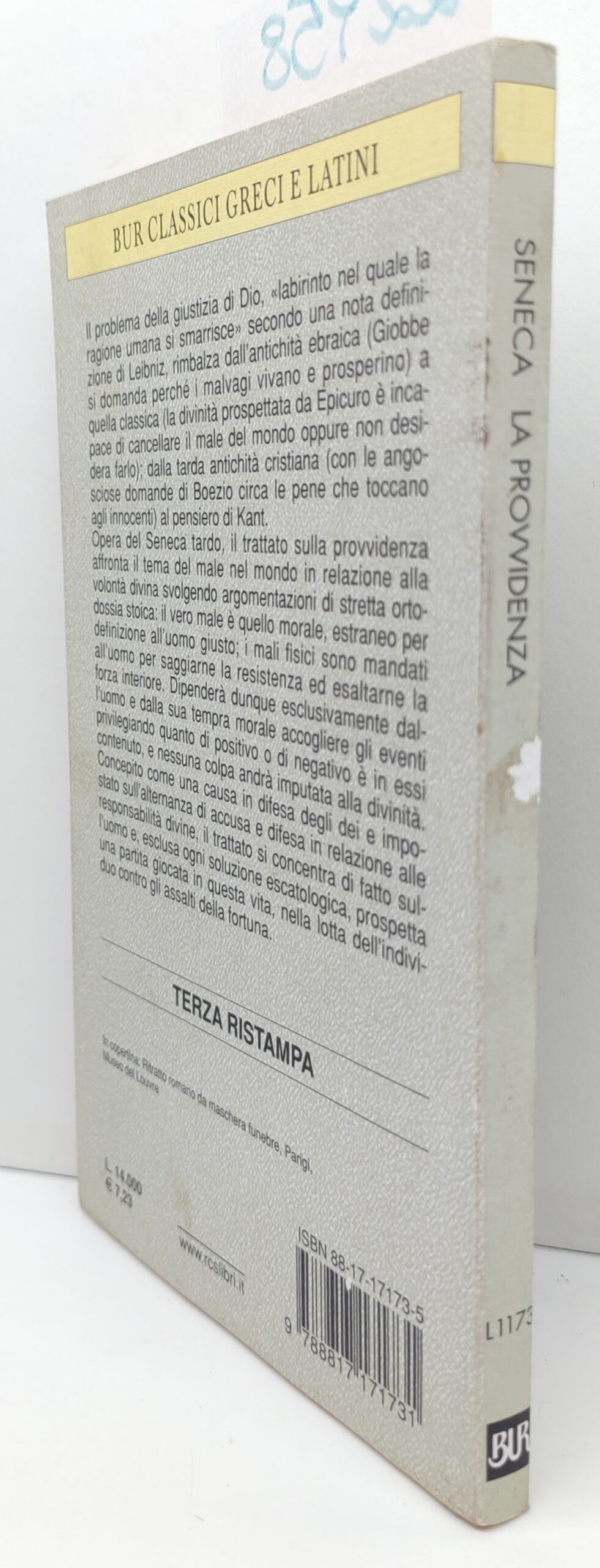 Seneca La provvidenza BUR Rizzoli 3° edizione 2000