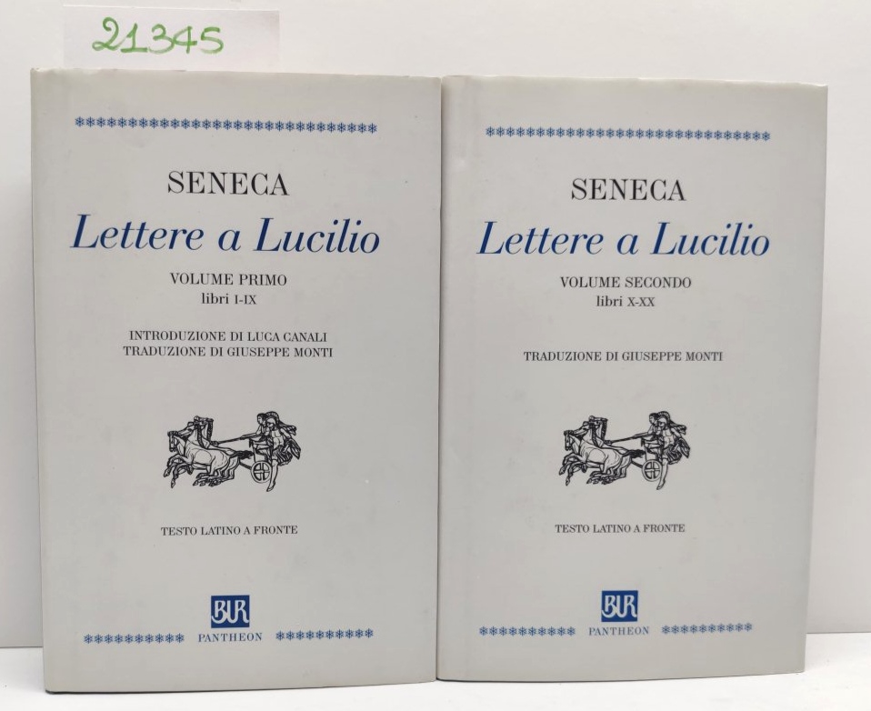 Seneca Lettere a Lucilio 2 volumi Pantheon 2° edizione 2001