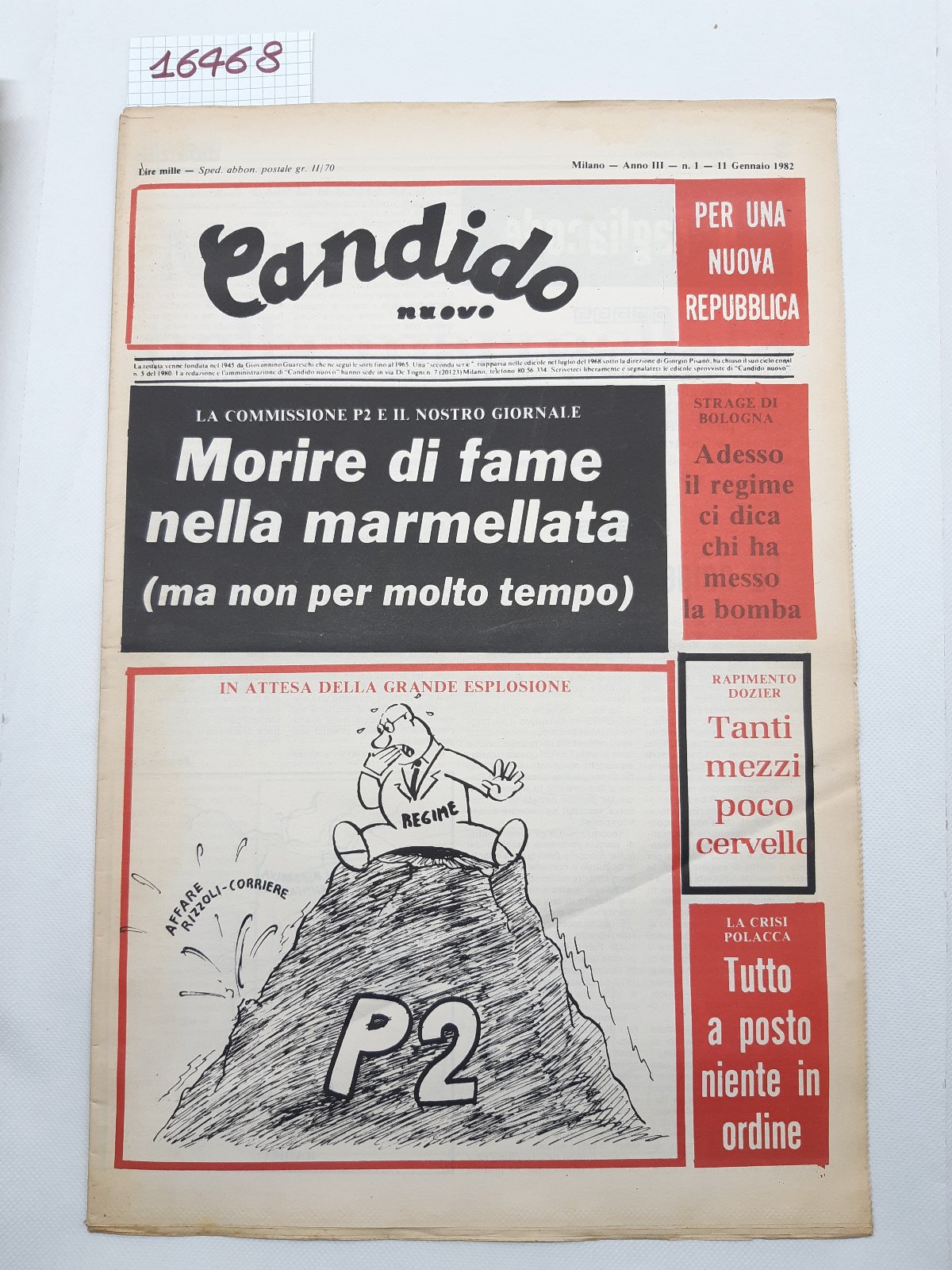 Settimanale Nuovo Candido per una nuova Repubblica numero 1 11 …