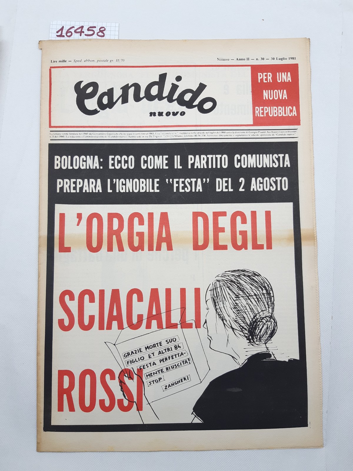 Settimanale Nuovo Candido per una nuova repubblica numero 30 30 …