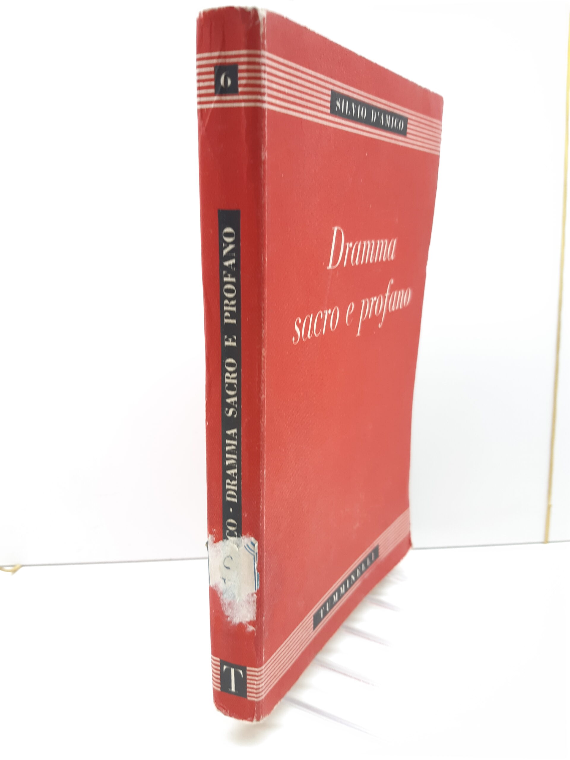 Silvio D'Amico Dramma Sacro e Profano Tumminelli 1942