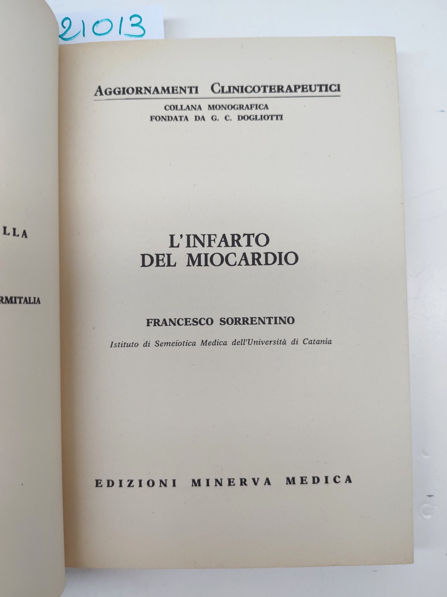 Sorrentino L'infarto del miocardio Minerva Medica 1973