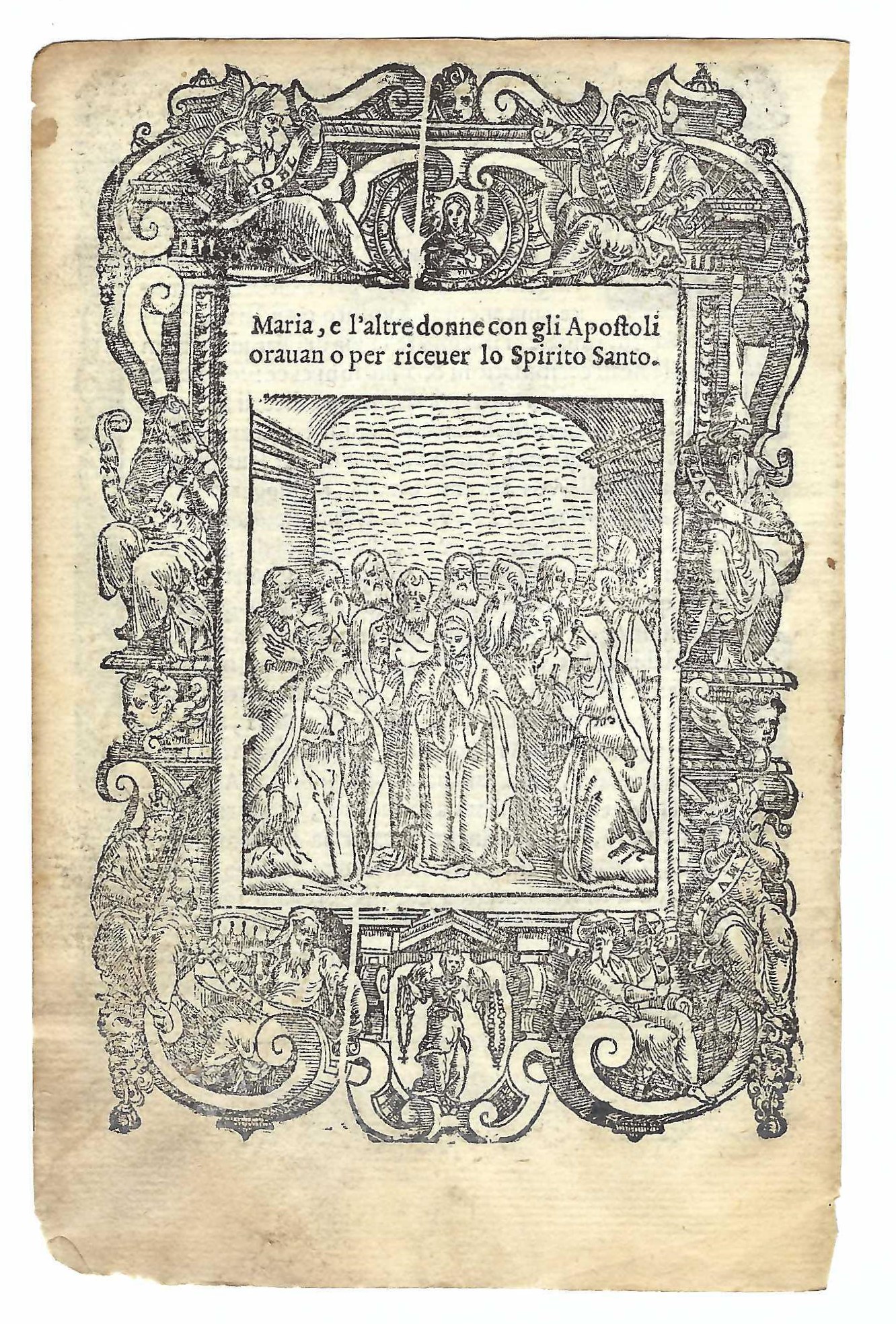 Stampa La Pentecoste Maria e i discepoli ricevono lo Spirito …