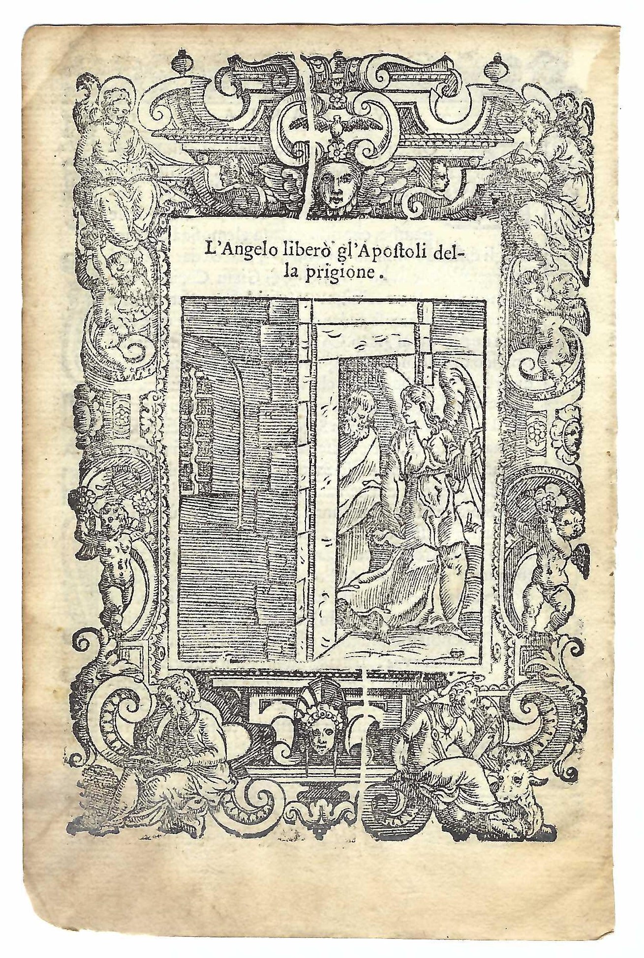 Stampa old print I cristiani si comunicano e perfezionano l'orazione …