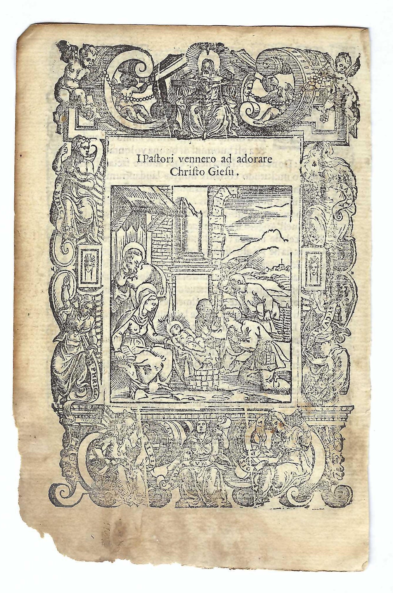 Stampa old print I pastori vennero ad adorare Gesù Cristo …