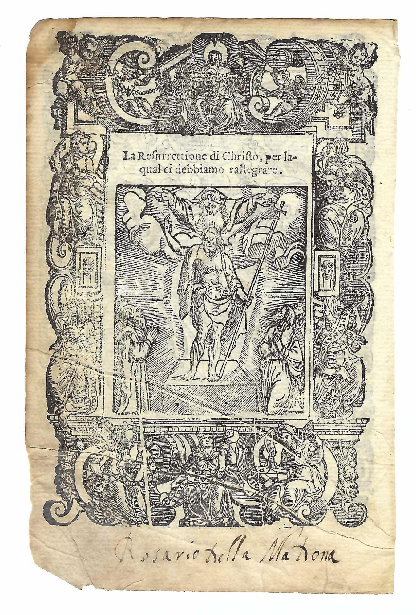 Stampa old print La resurrezione di Gesù Cristo A. Da …