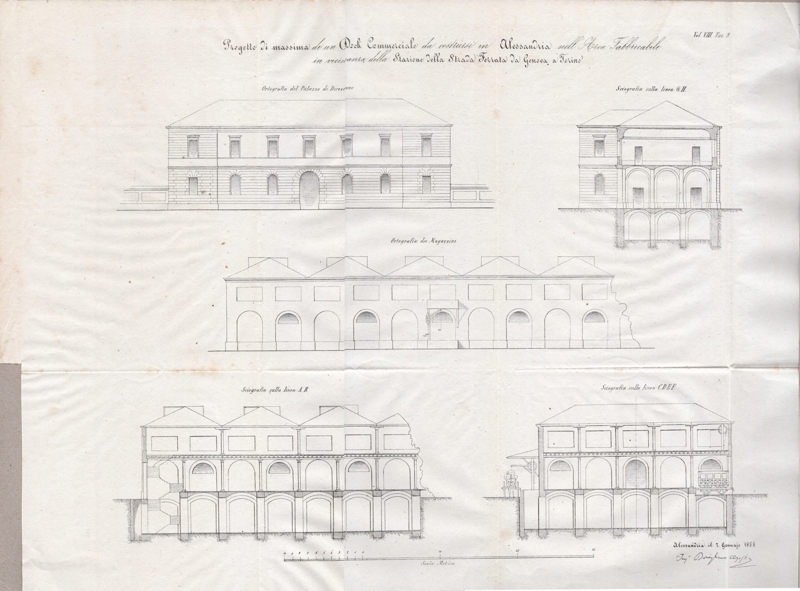 Sui vantaggi del Dock commerciale in Alessandria 1860 Giornale dell'Ingegnere