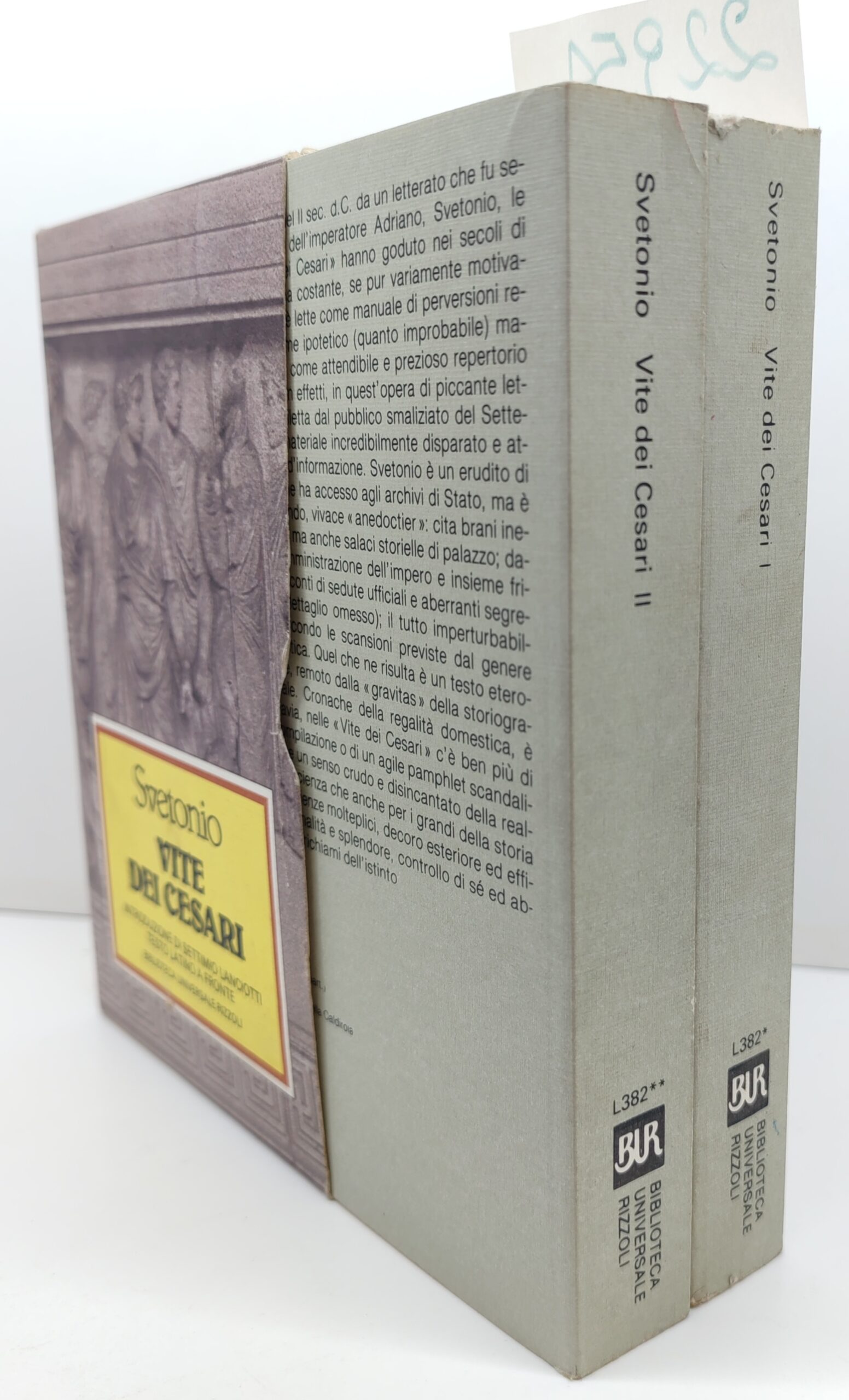 Svetonio Vite dei Cesari due volumi BUR Rizzoli 6° edizione …