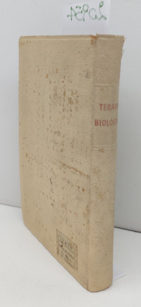 Terapia biologica immuno opo chemioterapia 1942 Istituto sieroterapico Milanese Serafino …