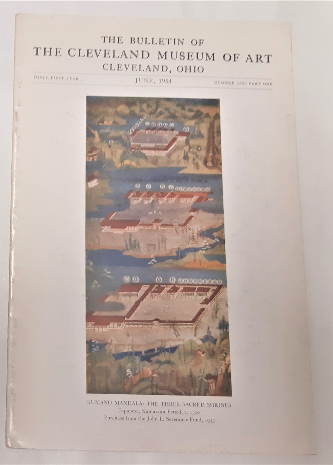 The Bulletin or the Cleveland Museum of art giugno 1954
