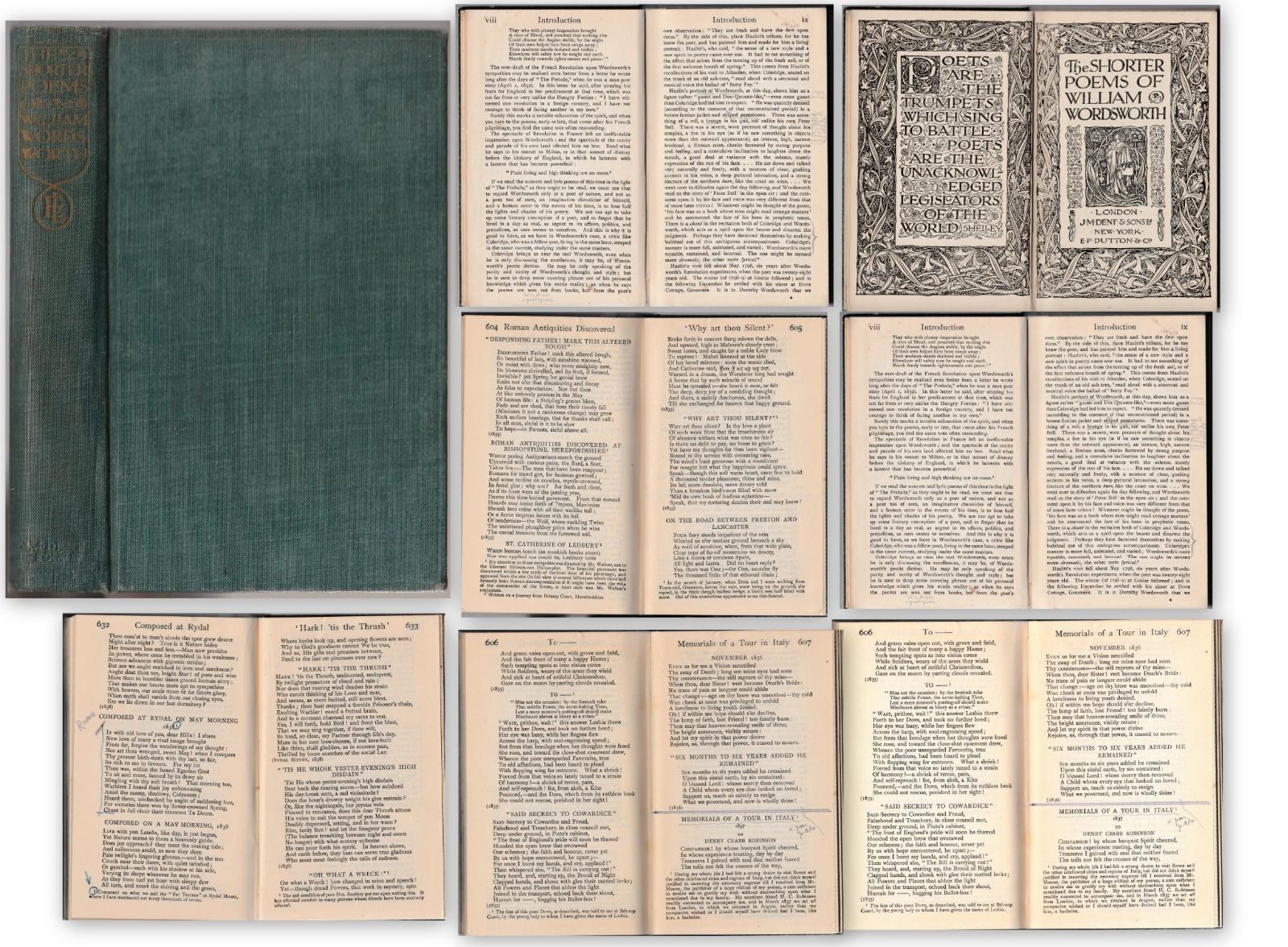 The Shorter Poems Of William Wordsworth 1913-L4909